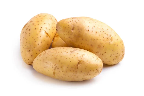 Νωπές Πατάτες Απομονωμένες Λευκό Φόντο — Φωτογραφία Αρχείου