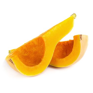 Beyaz arkaplanda izole edilmiş tereyağlı ezme dilimi