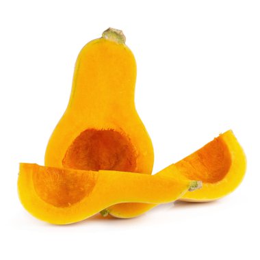 Beyaz arkaplanda izole edilmiş tereyağlı ezme dilimi