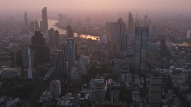 Air Pollution Bangkok Whit Pm2 — Stock Video