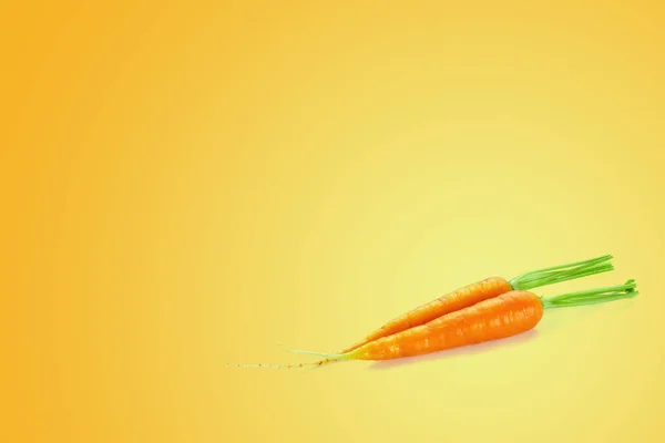 Bunch Baby Carrots Vegetable Isolated Color Background — Stock Photo, Image