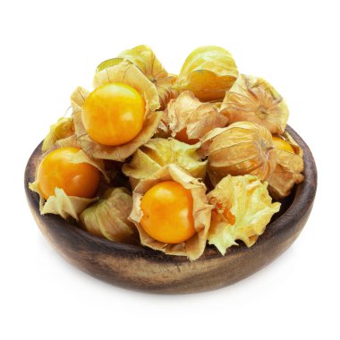 Cape bektaşi üzümü, Physalis meyve ya da golden berry wh üzerinde izole
