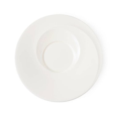 boş beyaz plaka beyaz arkaplanda izole