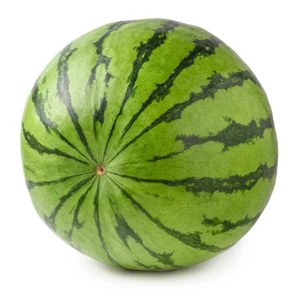 Ripe Watermelon Fruit Isolated White Background — Stock Photo, Image