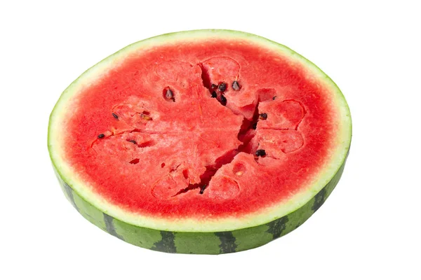 Scheiben Wassermelone Isoliert Auf Weißem Hintergrund — Stockfoto