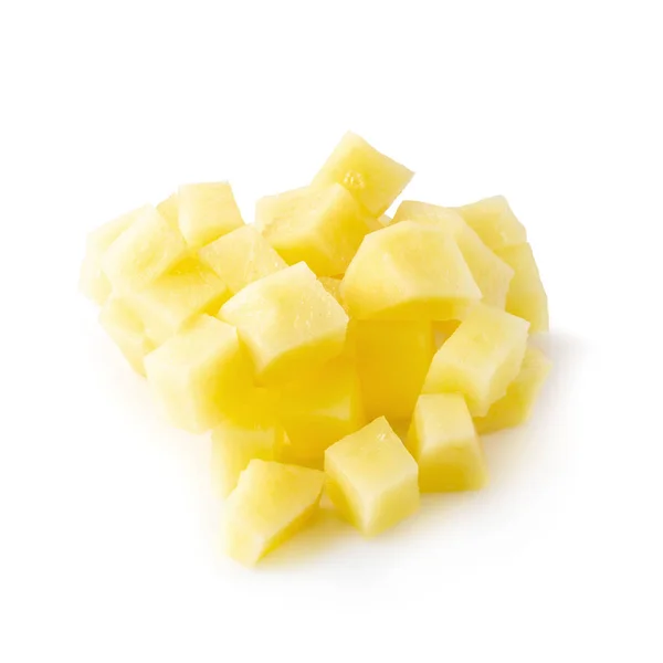Chopped Potato Isolated White Background — Stock Photo, Image