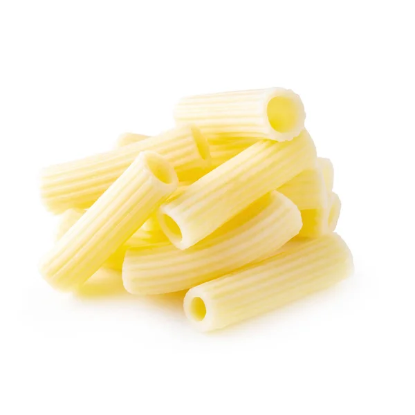 Bollire Pasta Tradizionale Italiana Fino Cottura Isolata Fondo Bianco — Foto Stock