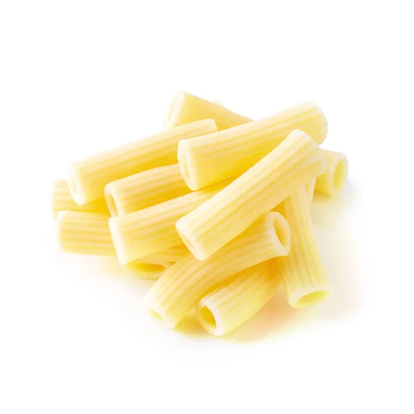 Bollire Pasta Tradizionale Italiana Fino Cottura Isolata Fondo Bianco — Foto Stock