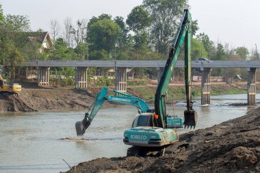 Kürekli kazıcıların kum kazması