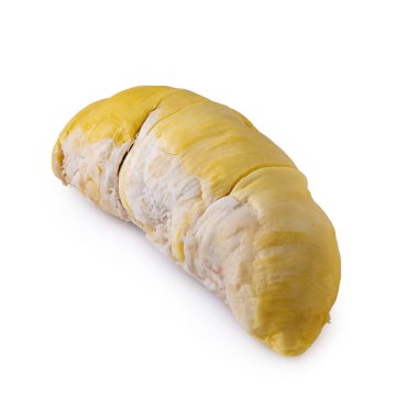 Beyaz arka planda izole taze Durian meyve