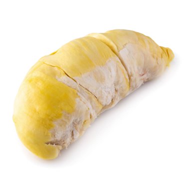 Beyaz arka planda izole taze Durian meyve