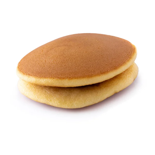 Dorayaki é panquecas japonesas isoladas em fundo branco . — Fotografia de Stock