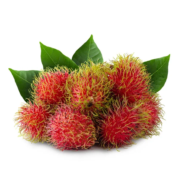 Rambutan sladký plod izolovaný na bílém pozadí. — Stock fotografie