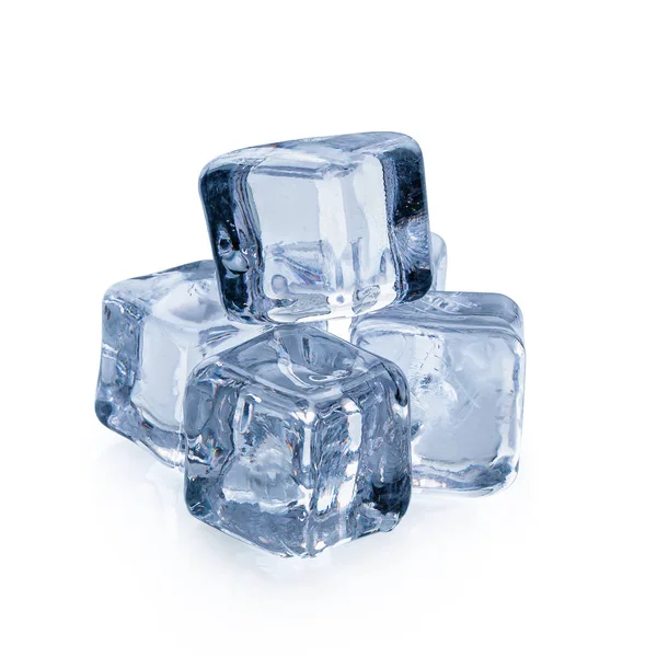 Ice cubes isolated on a white background — Stock Photo, Image