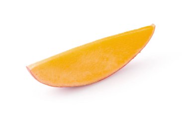Beyaz arka planda izole edilmiş mango meyvesi