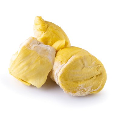 Beyaz arka planda izole taze Durian meyve
