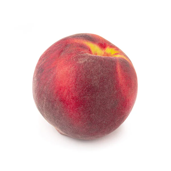 Mogna färska persikor isolerad på vit bakgrund. — Stockfoto