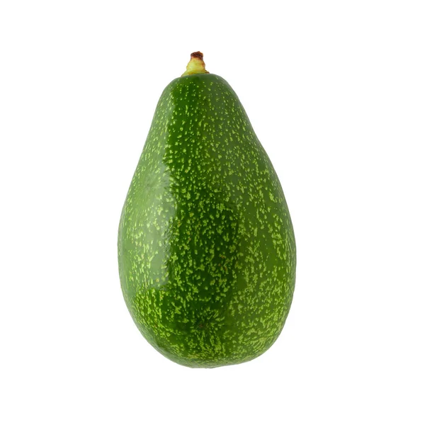 Green ripe avocado isolated on a white background. — Stock Photo, Image