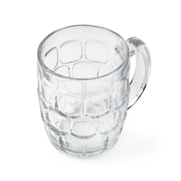 Cocktailglas vorhanden. Leerer Bierkrug isoliert auf weißem Hintergrund — Stockfoto
