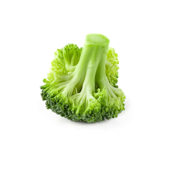 Fresh broccoli blocks for cooking isolated over white background — Stock Photo, Image