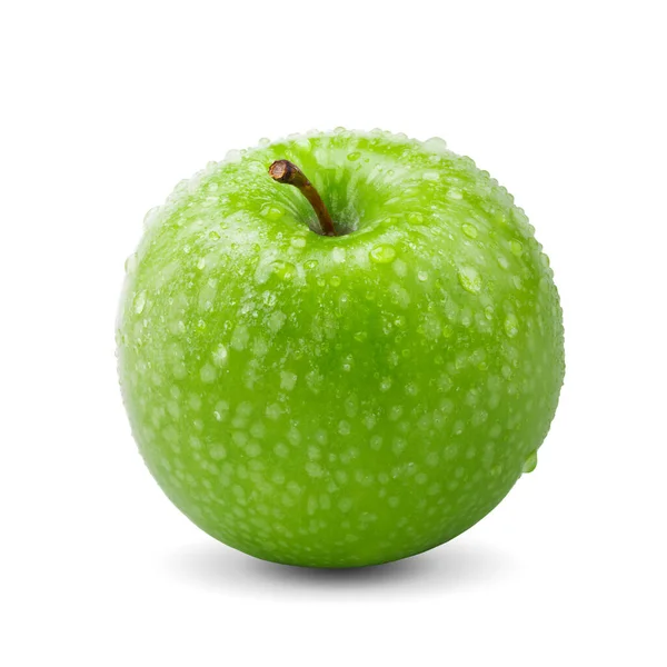 Frische Grüne Äpfel Isoliert Auf Weißem Hintergrund — Stockfoto
