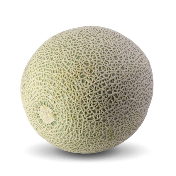 Cantaloupe Melons Isolated White Background Clipping Path — Stock Photo, Image