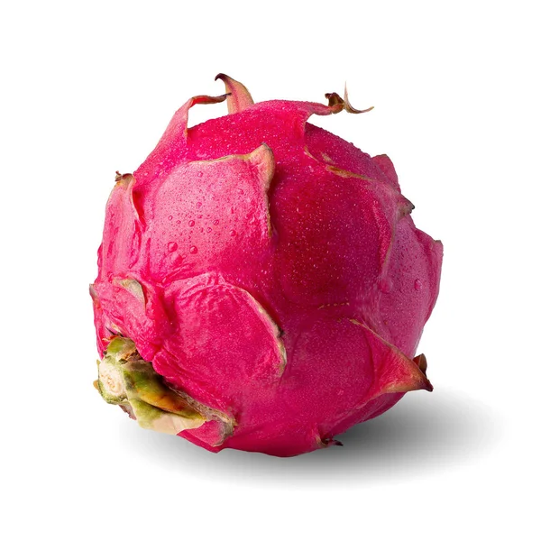 Dragonfruit Pitaya Aislados Sobre Fondo Blanco Con Ruta Recorte — Foto de Stock