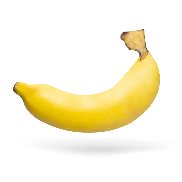 Fruta Banana Amarela Isolada Fundo Branco — Fotografia de Stock