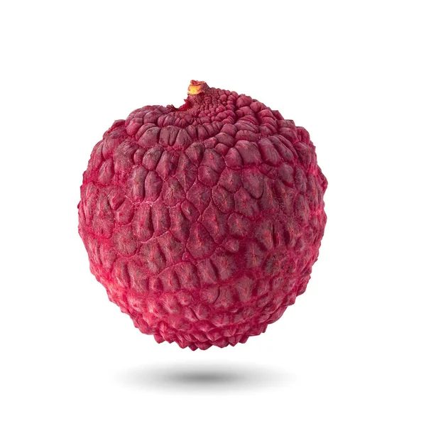 Litchi Freschi Litchi Frutta Tropicale Isolata Sfondo Bianco — Foto Stock