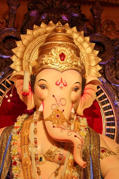 Lord Ganesha Indyjski Festiwal Ganesha Zbliżenie — Zdjęcie stockowe