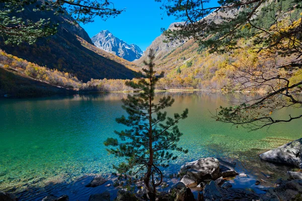 Third Baduk Lake Dombay Autumn — Stock Photo, Image