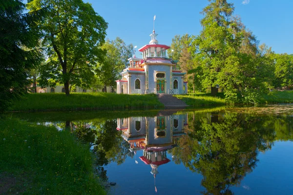 Пушкин Китайский Павильон Екатерининском Парке — стоковое фото