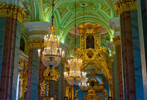 Sint Petersburg Interieur Van Peter Paul Kathedraal Van Peter Paul — Stockfoto