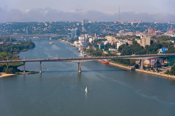 Rostov Don Don Nehrindeki Uçaktan Görüntüler — Stok fotoğraf