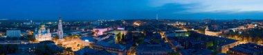 Rostov-on-Don 'un Merkez Bölgesi ve Meryem Ana' nın Doğuşu Katedrali..