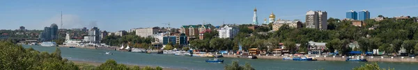 Rostov Don Panoramisch Uitzicht Dijk Vanaf Voroshilovsky Brug — Stockfoto