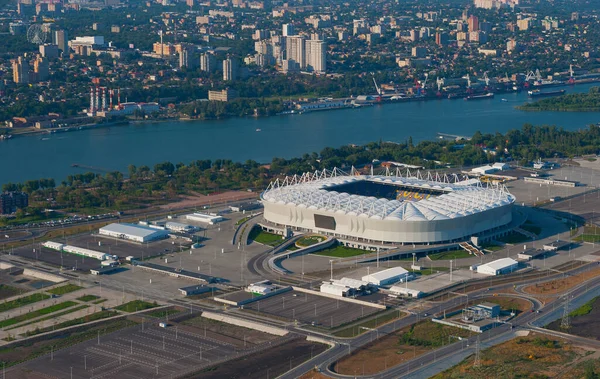 Rostov-on-Don - uçaktan stadyum manzarası 