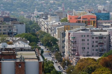 Rostov-on-Don - Bolshaya Sadovaya Caddesi manzarası. 