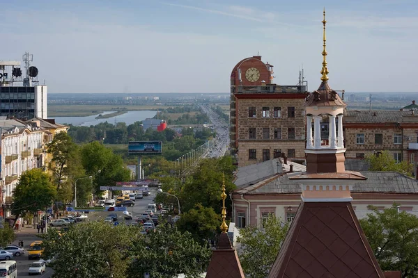 Ростов Дону Краєвид Авеню Ворошиловський — стокове фото