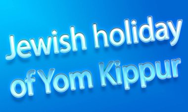 Yom kippur konsepti. Uzayı kopyala Metin veya tasarım için boşluk.