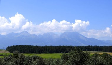 Slovakya manzara, yüksek Tatra Dağları, Vysoke Tatry