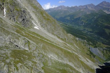 Mont Blanc, İtalyan Monte Bianco, en yüksek dağ Alpleri'nde.