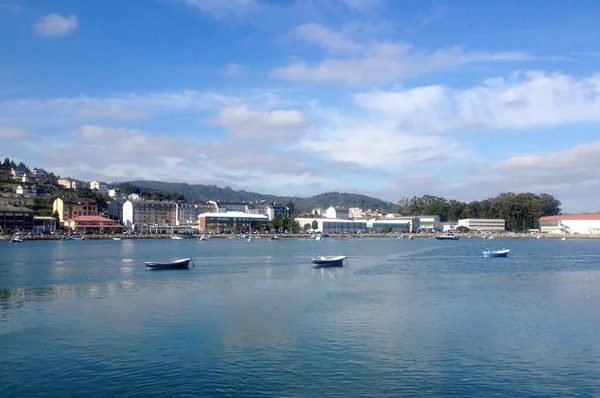 Bella Vista Viveiro Porto Provincia Lugo Galizia Spagna — Foto Stock