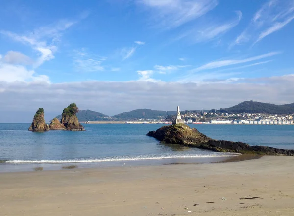 Galiciens Kust Covas Beach Viveiro Provinsen Lugo Spanien — Stockfoto