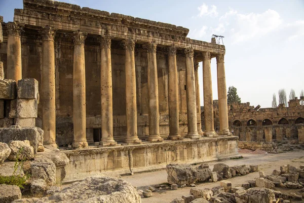 Roma Antik Heliopolis Tapınak Karmaşık Mahveder Baalbek Bekaa Vadisi Lübnan — Stok fotoğraf