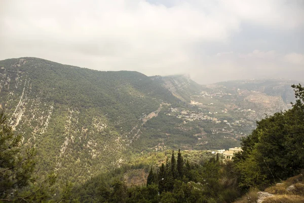 Paisagem Qadisha Valley Líbano Histórico Estreito Vale Qadisha Líbano — Fotografia de Stock