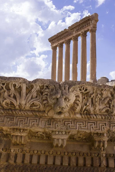 Roma Antik Heliopolis Tapınak Karmaşık Mahveder Baalbek Bekaa Vadisi Lübnan — Stok fotoğraf