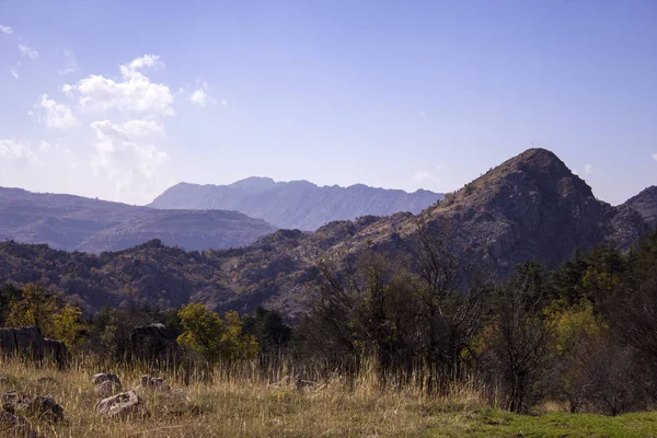 Paisagem Líbano Atravesse Topo Montanha Líbano Montanhas Líbano — Fotografia de Stock