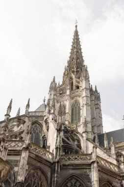 Rouen, Fransa - 15 Ağustos 2018: Kilisesi, Saint-Maclou Rouen içinde. Fransa Normandy