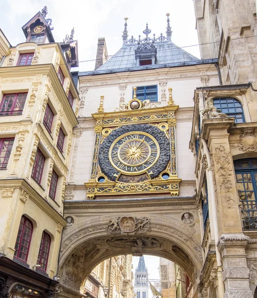 Rouen Francia Agosto 2018 Strada Pedonale Del Grande Orologio Rue — Foto Stock